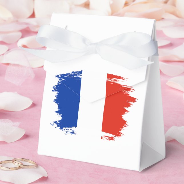 French flag favor box (Wedding)
