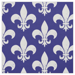 French Flag Fleur de Lys Fabric