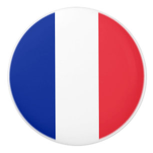 French Flag (France) Ceramic Knob