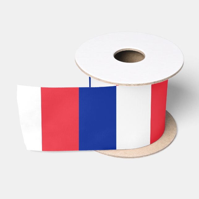French Flag (France) Satin Ribbon (Spool)