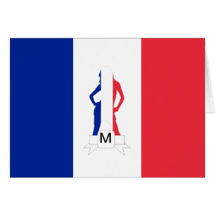 French flag & girl monogram