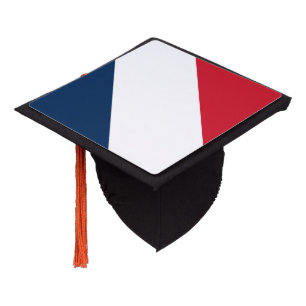 French Flag Graduation Cap Topper
