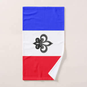 French flag hand towel