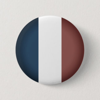 French Flag In Dark Colours 2 Inch Round Button