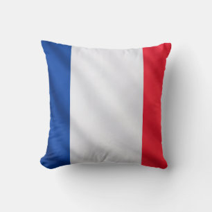 French Flag in Yellow – Modern Artistic Twist Throw Pillow