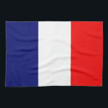 French Flag Kitchen Towel<br><div class="desc">Illustrated Flag of France</div>