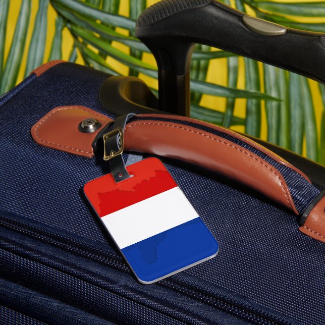 French flag luggage tag (Front Insitu 1)