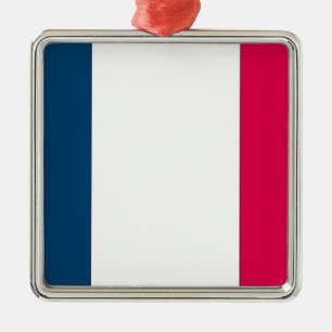 French Flag Metal Ornament