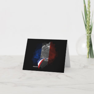 French flag note card