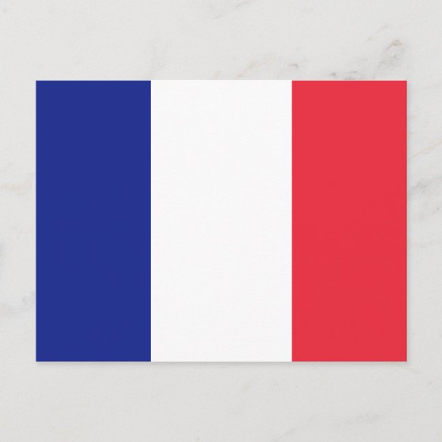 French flag of France custom postcards (Front)