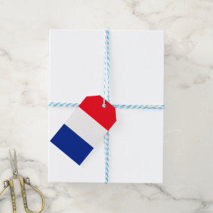French Flag Patriotic Colours International Travel Gift Tags