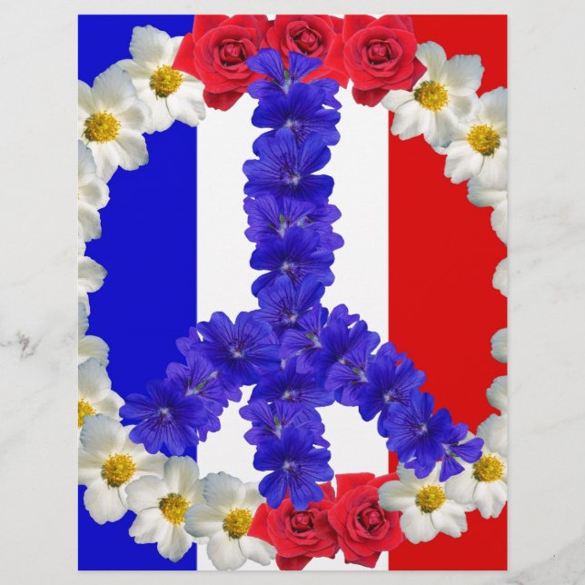french flag peace sign (Front)