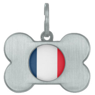 French Flag Pet ID Tag