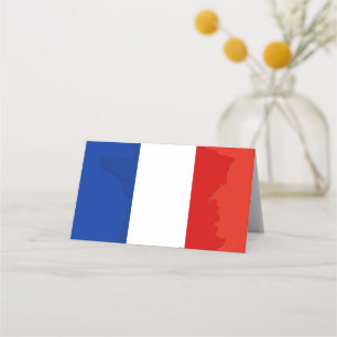 French flag place card