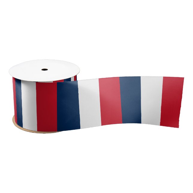 French Flag Satin Ribbon (Spool)