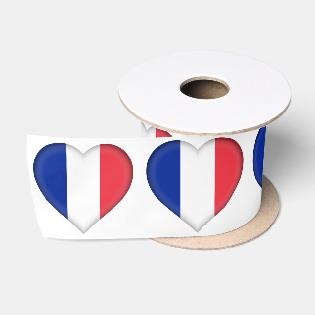 French flag satin ribbon (Spool)