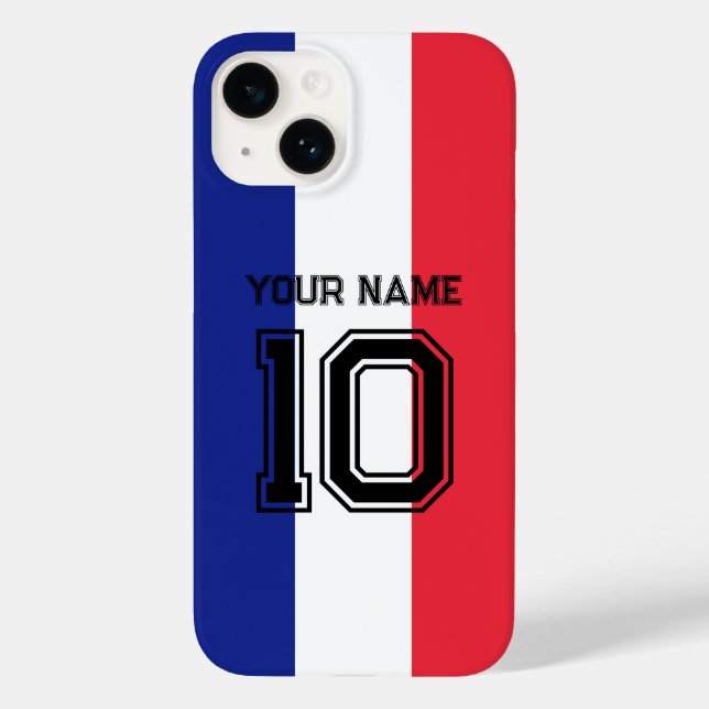 French flag soccer fan Case-Mate iPhone 14 Case (Back)
