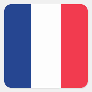 French Flag Square Sticker