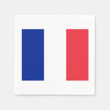 French Flag Theme Party Paper Napkins