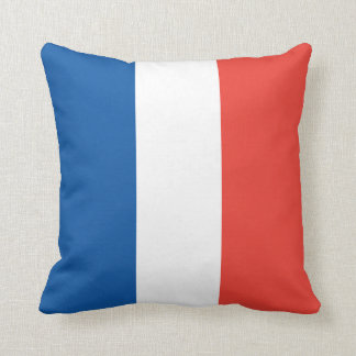 French Flag Throw Pillow