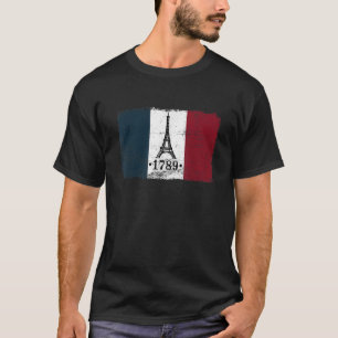 french flag vintage Bastille day 2019 paris 1789 f T-Shirt