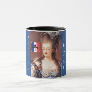 French Flag Vive La France Marie Antoinette Mug