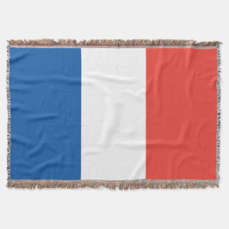 French Flag Vive La France Throw Blanket