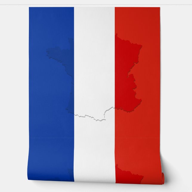 French flag wallpaper (Unrolling)