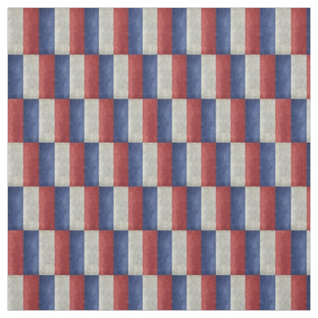 French Flag with a twist Fabric (Swatch)
