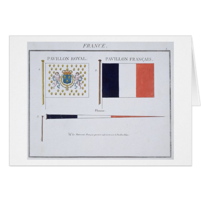 French Flags, from a French book of Flags, c.1819 (Front Horizontal)