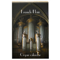 French Flair - Organs of France calendar