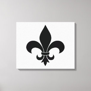 French Fleur de lis Pattern Canvas Print