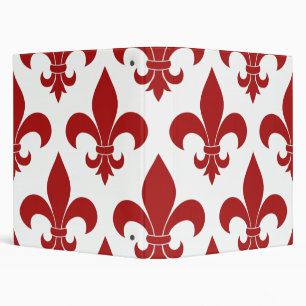 French Fleur de lis Pattern Classic Binder