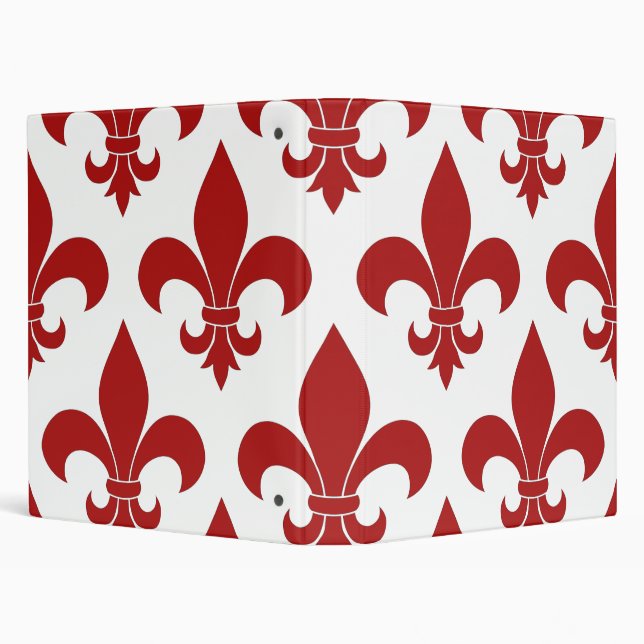 French Fleur de lis Pattern Classic Binder (Background)