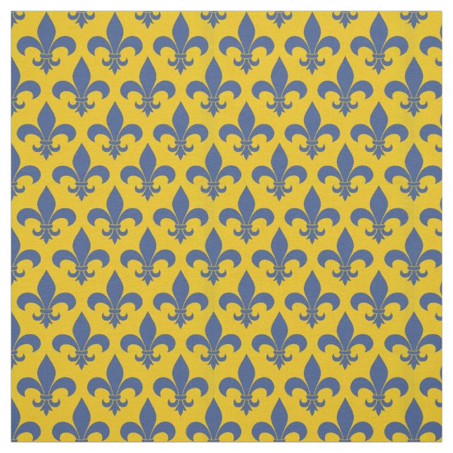 French Fleur de lis Pattern Classic Fabric (Swatch)