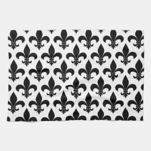 French Fleur de lis Pattern Classic Kitchen Towel