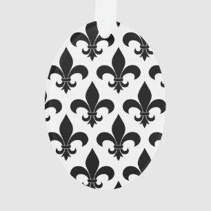 French Fleur de lis Pattern Classic Ornament
