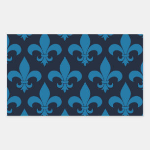 French Fleur de lis Pattern Classic Sticker