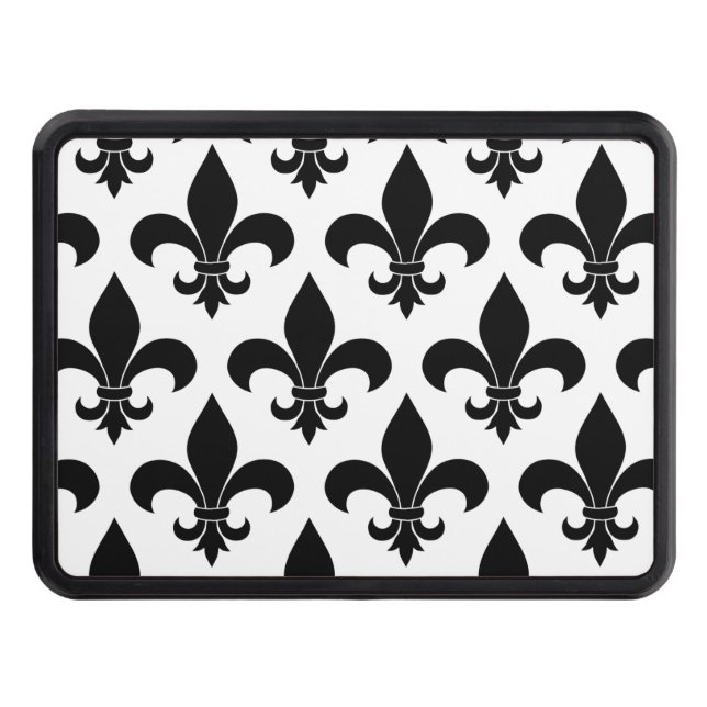 French Fleur de lis Pattern Classic Trailer Hitch Cover (Front)
