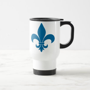 French Fleur de lis Pattern Classic Travel Mug