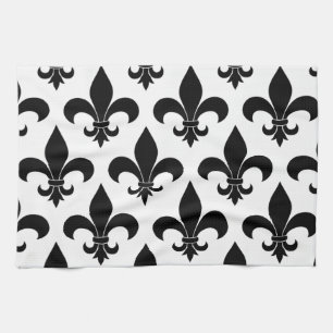French Fleur de lis Pattern Kitchen Towel