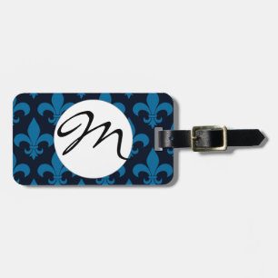 French Fleur de lis Pattern  Luggage Tag