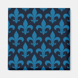 French Fleur de lis Pattern Magnet