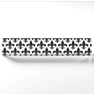 French Fleur de lis Pattern  Nameplate