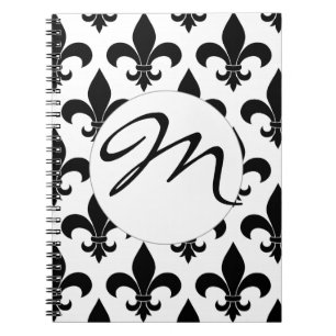 French Fleur de lis Pattern Notebook