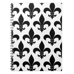 French Fleur de lis Pattern Notebook