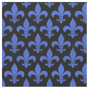 French Fleur-de-lis Fabric (Blue) #813