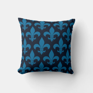 French Fleur de lis Pattern  Throw Pillow