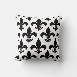 French Fleur de lis Pattern  Throw Pillow