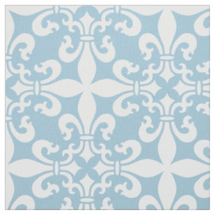 French Fleur de Lys Pattern Customizable Colour Fabric